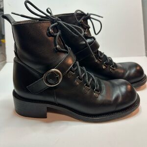 Varda Italian work boot combat leather grunge